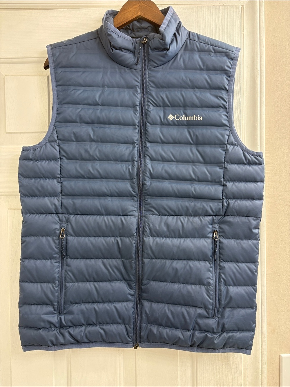 Columbia Steel Blue Quilted Puffer Vest